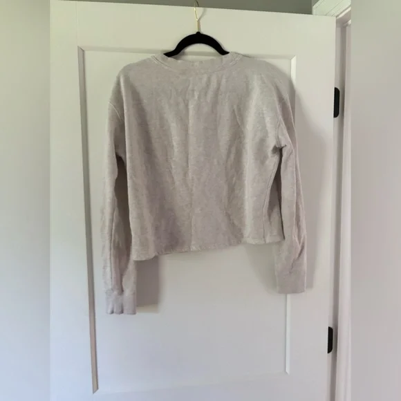 Victoria's Secret Gray Sweatshirt with Red Logo - Picture 2 of 3